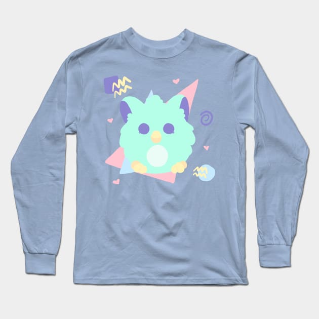 Furby (Blue) Long Sleeve T-Shirt by thighhighsenpai